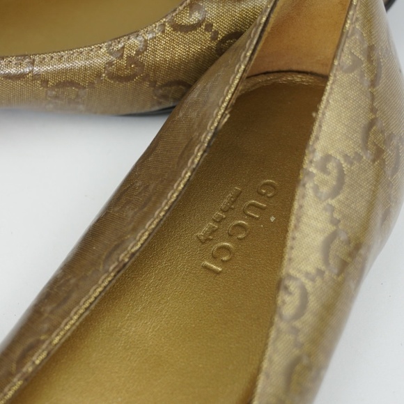Gucci Patent GG Monogram Flats Size 7.5 - Picture 8 of 9